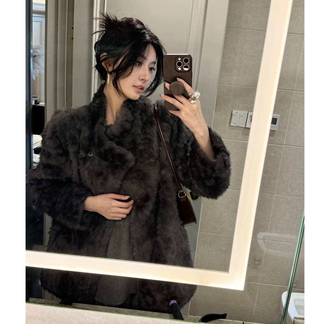 Z11《松茶可可》秋冬气质赫本风外套防风保暖