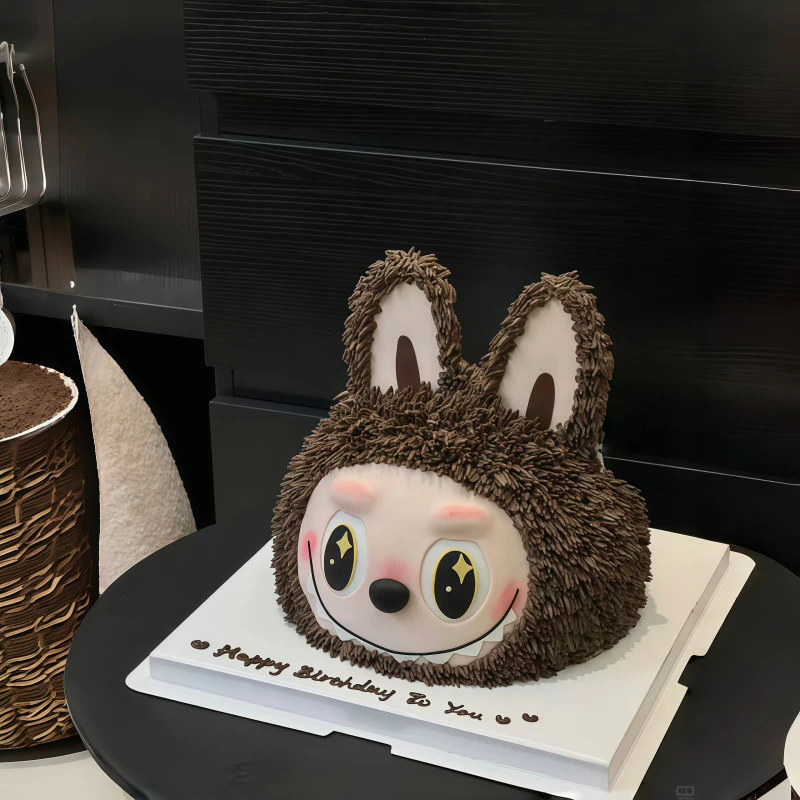 八喜冰淇淋夹心星星人拉布布生日蛋糕送男女朋友全国同城配送