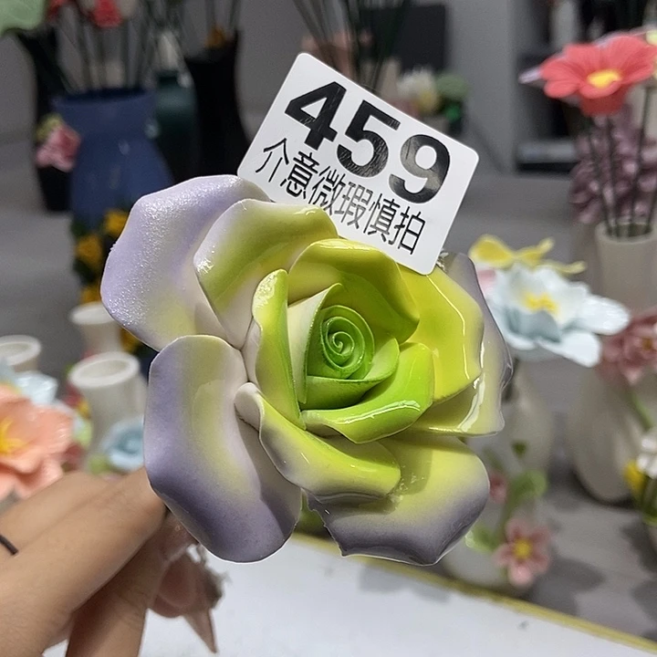 陶瓷纯手工捏花设计