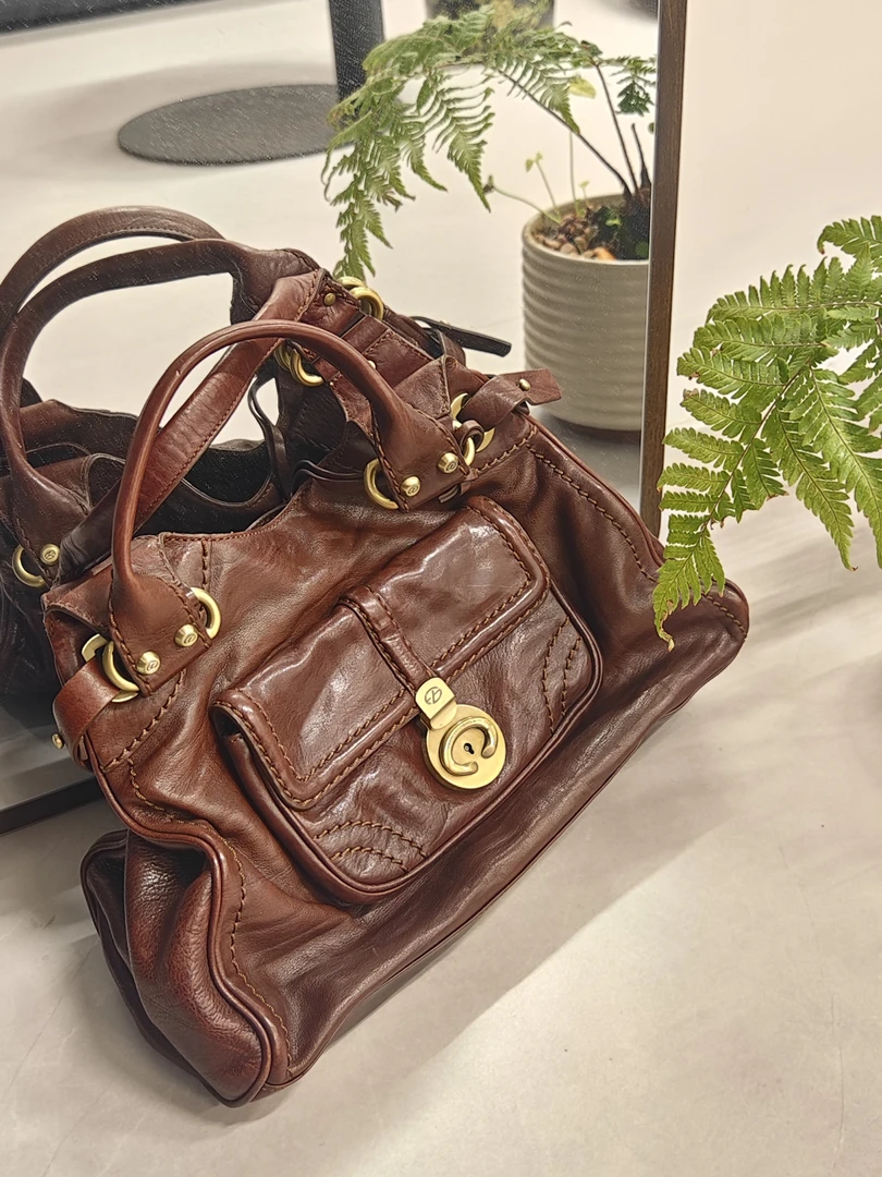 vintage｜意大利Francesco biasia牛皮包