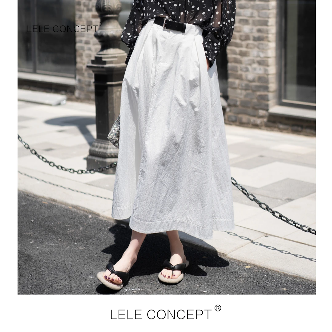 LELE CONCEPT｜【如一】个性随性街头腰带半身裙气质百搭Q0454