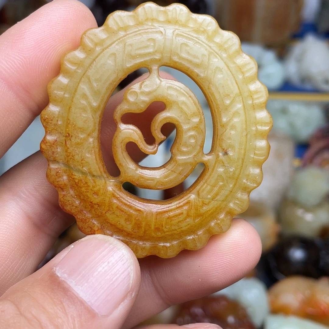 和田玉未镶嵌挂件