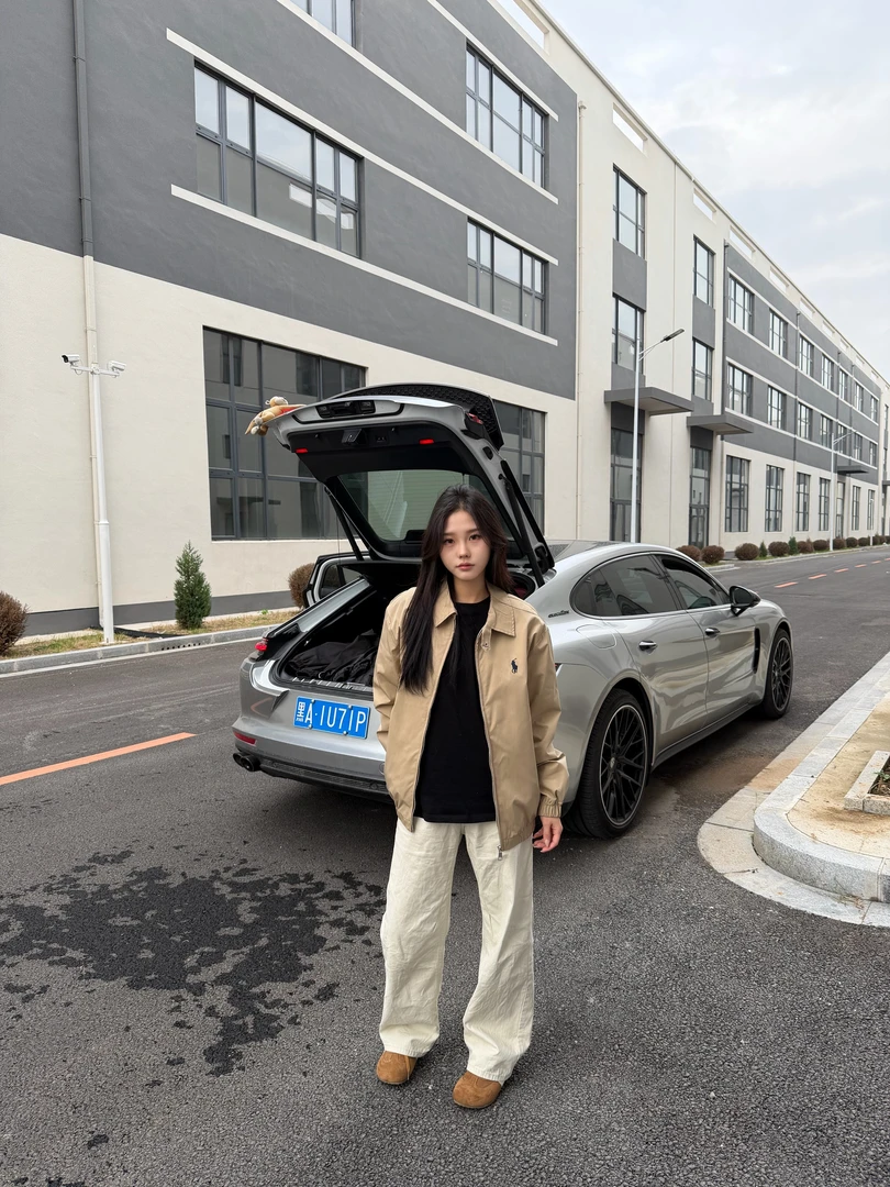 SUSU刺绣外套百搭潮流春秋立领夹克秋季休闲简约短款行政南方美式