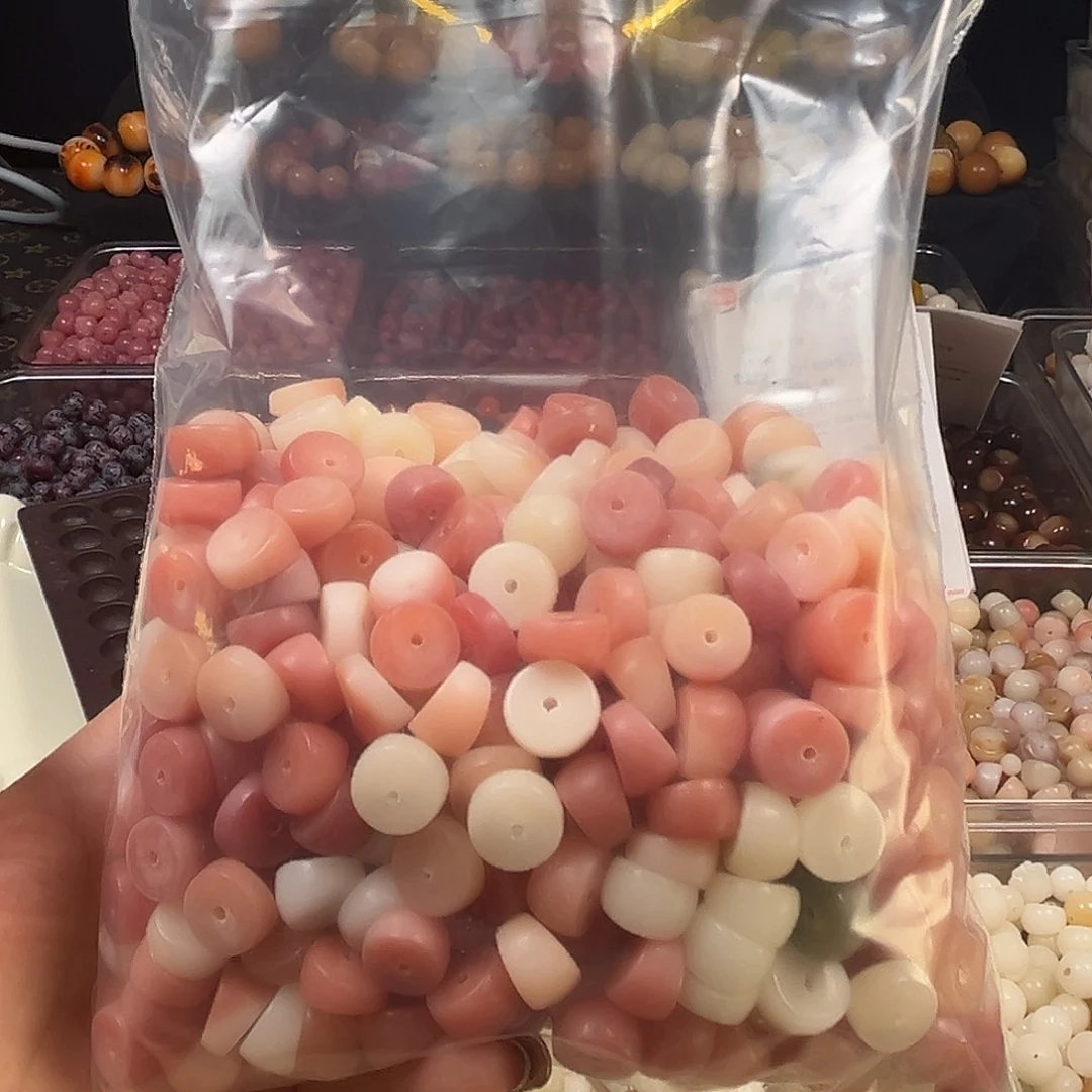 菩提根/象牙果手串微瑕11到12粉大肠470颗左右