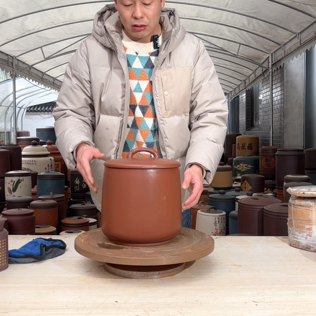 紫砂茶叶罐8 饼茶叶罐