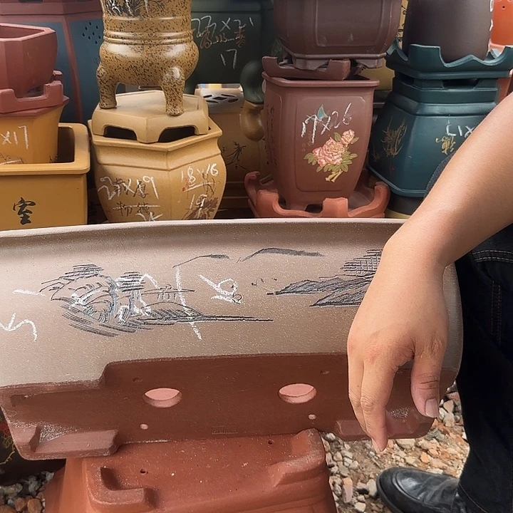 紫砂花盆紫砂花盆