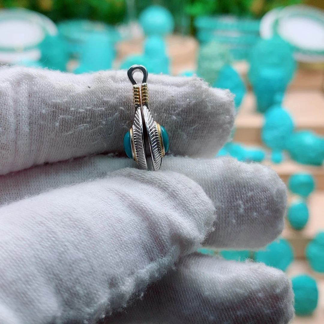 绿松石银S925镶嵌配饰