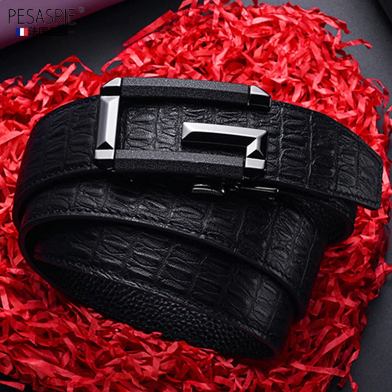 皮带男士真皮头层真皮纯牛皮年轻人潮流休闲商务腰带高档礼物