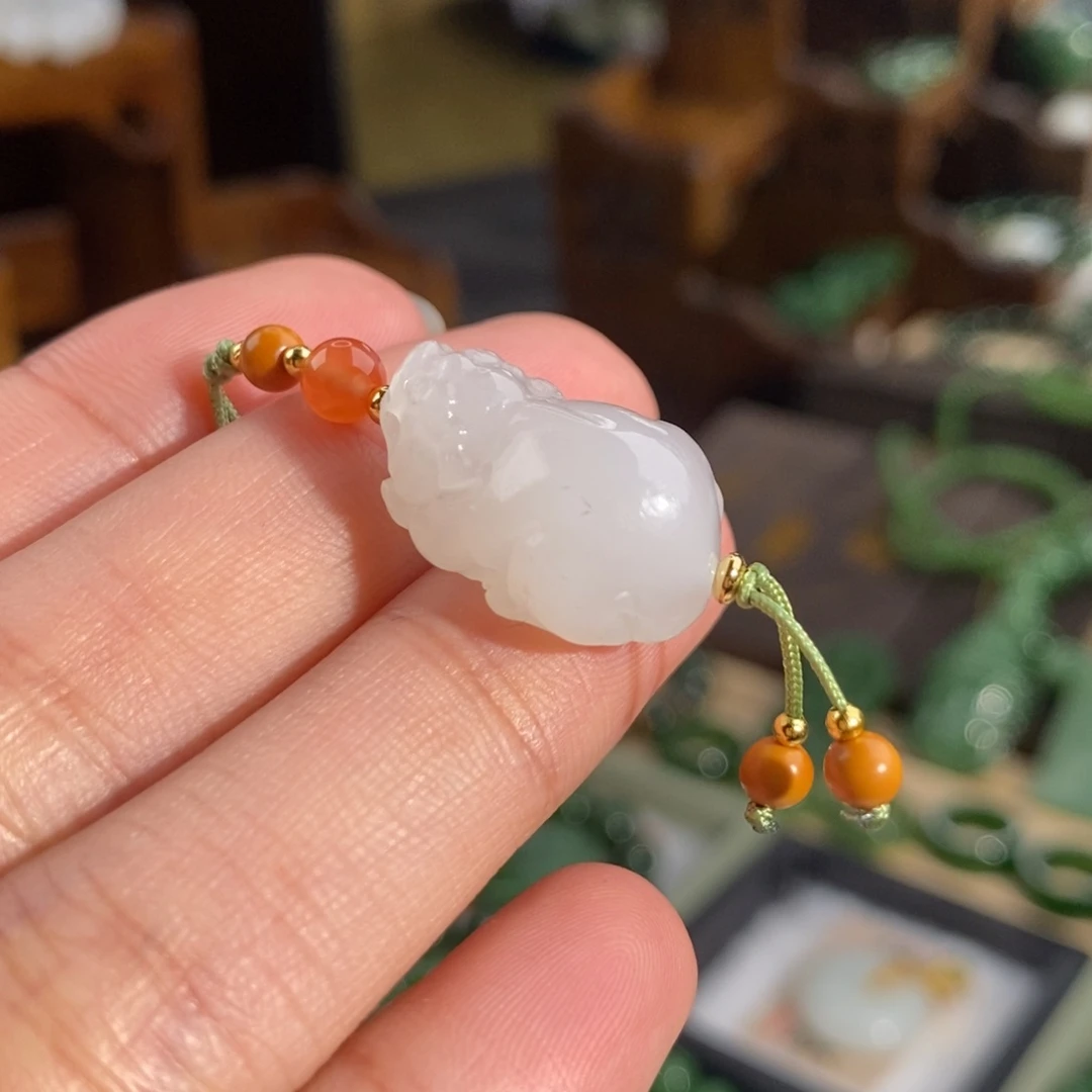 和田玉（白玉）颈饰未镶嵌