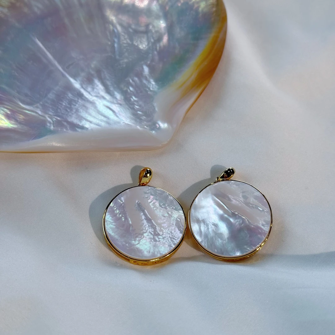 YM10002丨澳白白蝶贝贝壳吊坠 多样性发1 S925银（不含链）