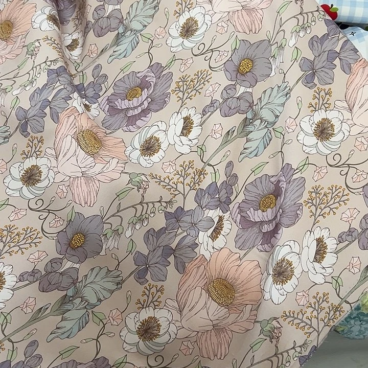 棉一米价纯棉微弹提花细帆布1.5宽果子布艺c