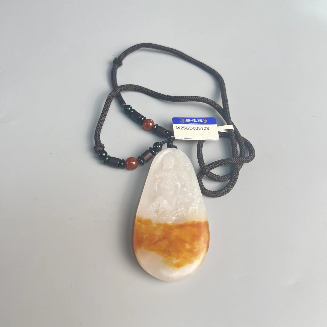 和田玉观音挂件（大师证）-M25GD005108-50