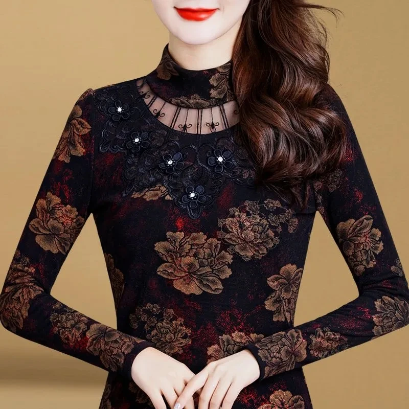 839 衣服女装保暖打底衫女长袖内搭秋新款洋气小衫百搭半高领上衣