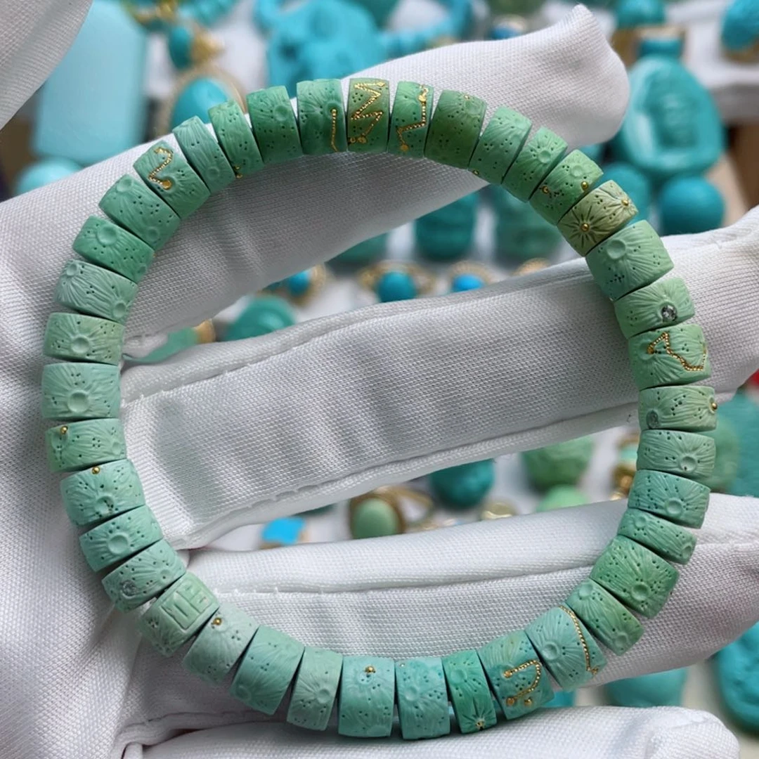 绿松石珠宝奇石未镶嵌