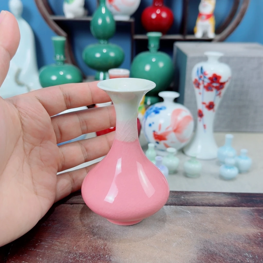 陶瓷手工小花器摆件