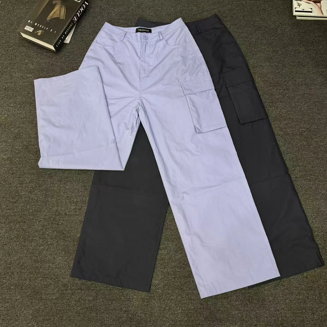 【塔鹿蕾】百搭休闲裤直筒宽松极简风工装裤AA64