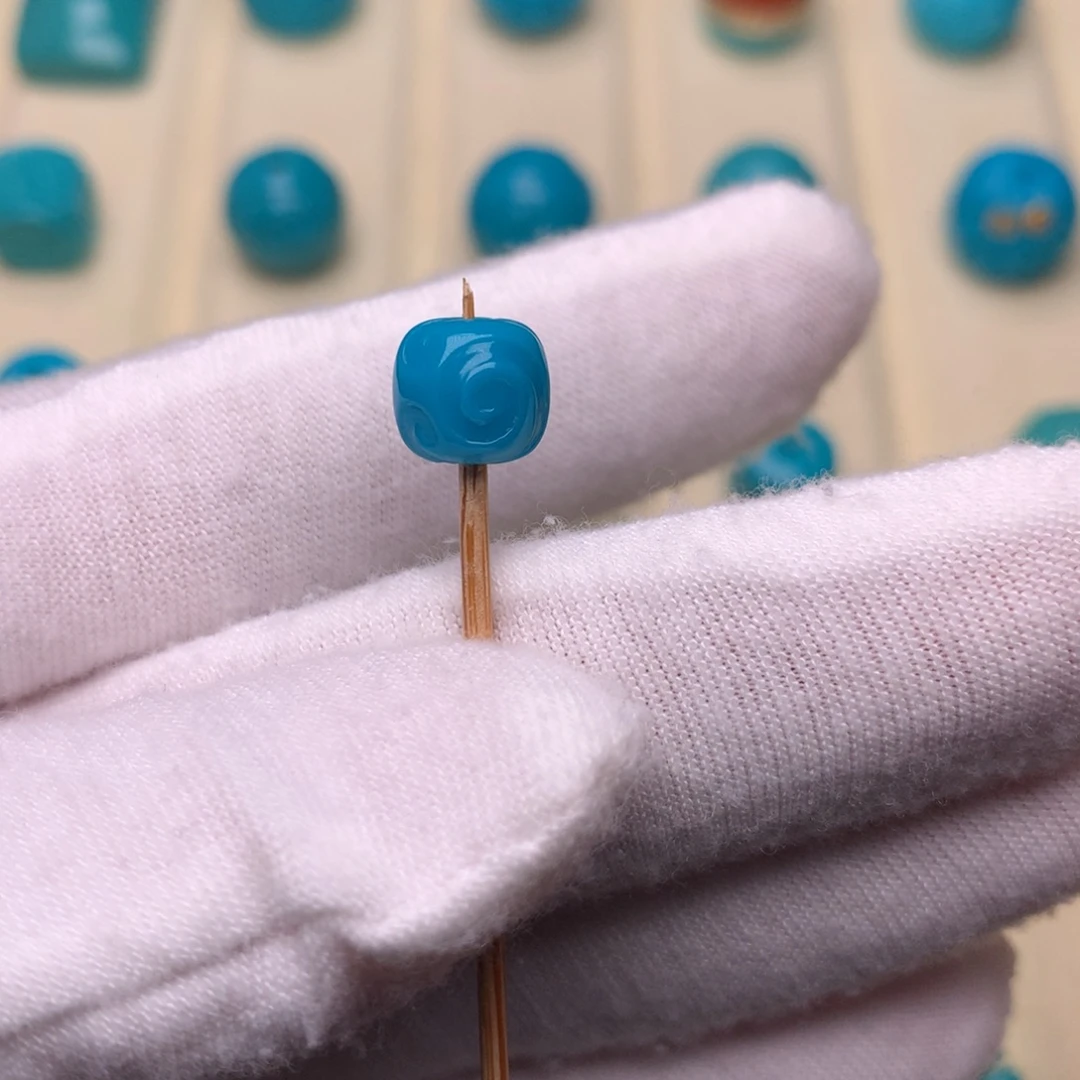 绿松石未镶嵌绿松石博古8.5