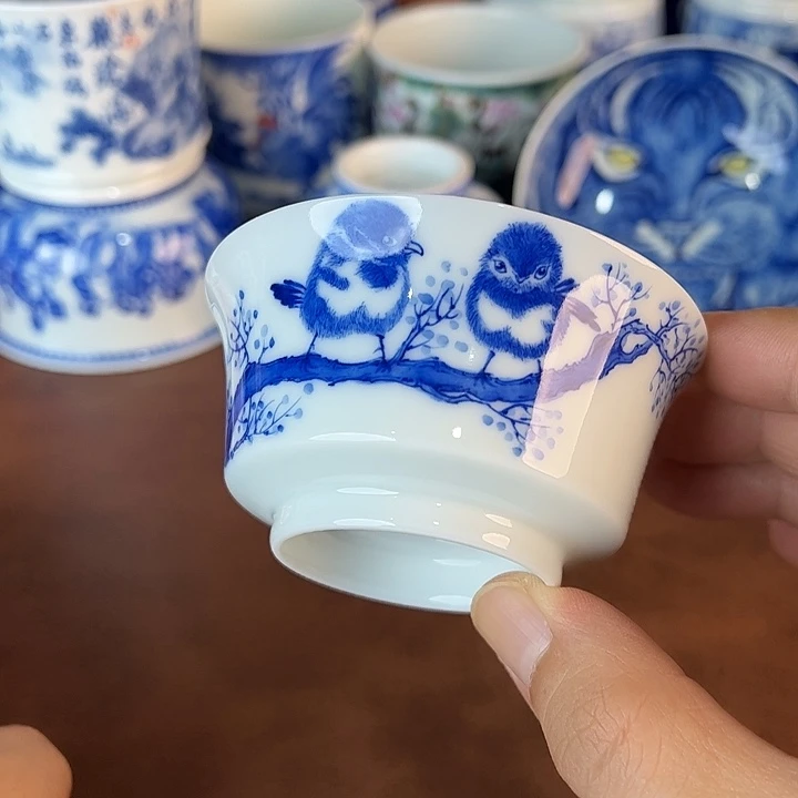 瓷片景德镇全手工手绘陶瓷