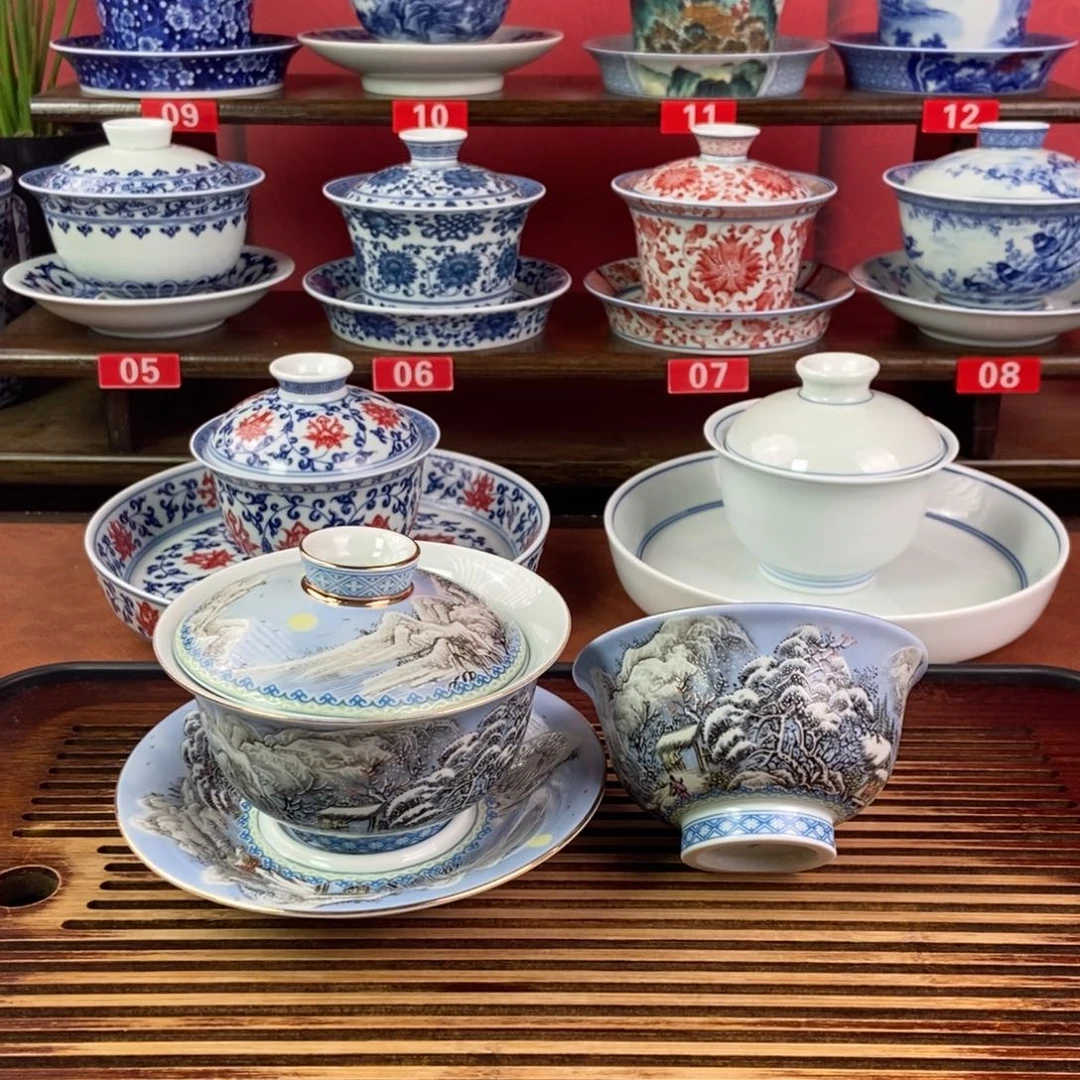 誰***顏景德镇高温精选茶具