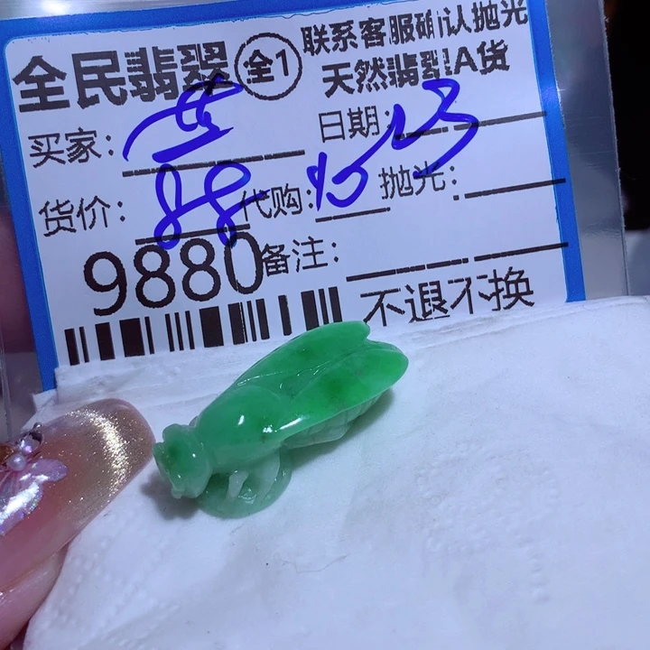 翡翠颈饰未镶嵌蓝**音