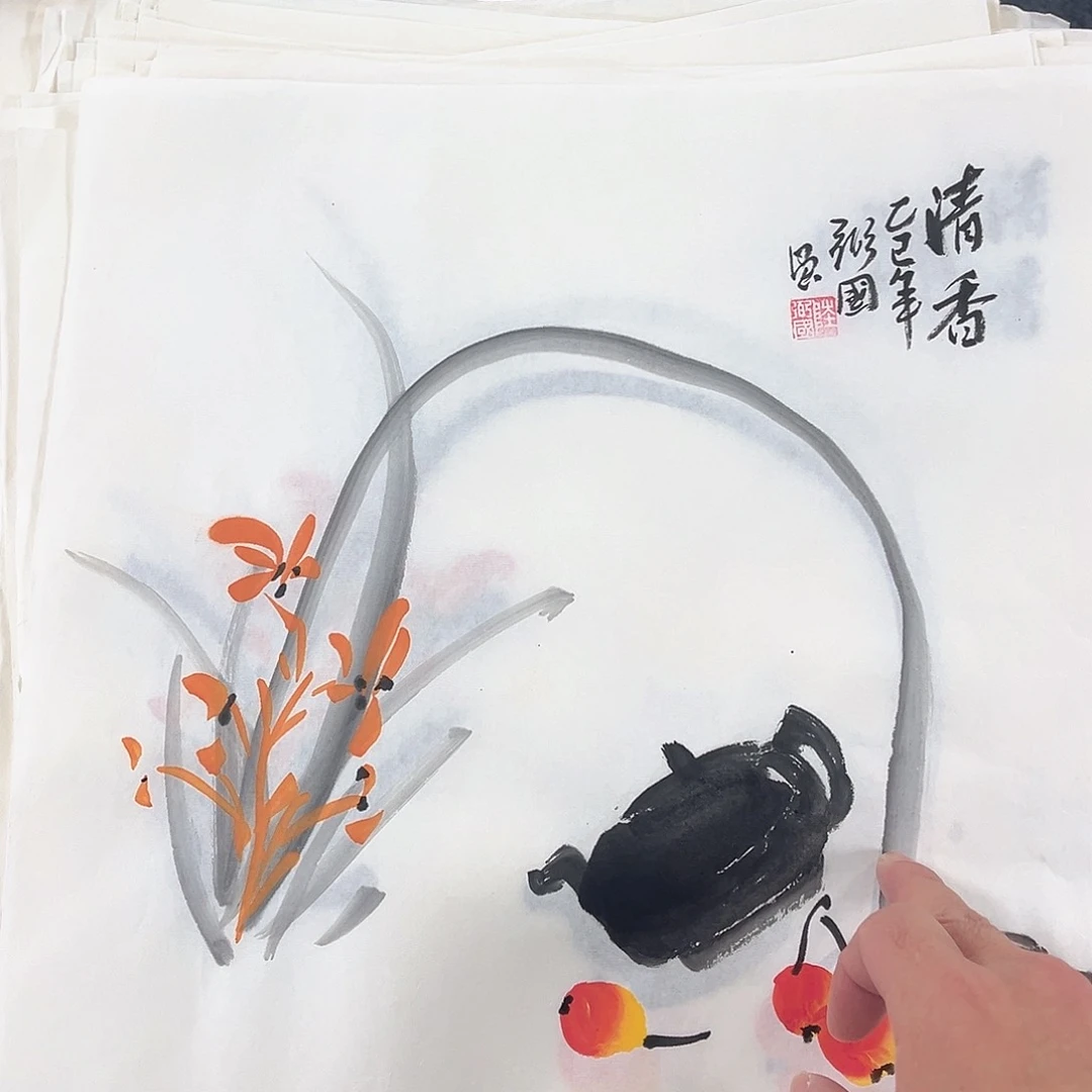国画宣纸国画纯手绘作品