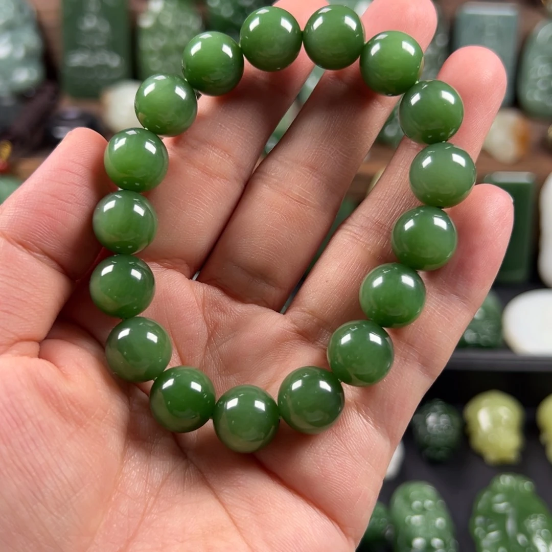 手串未镶嵌和田玉（碧玉）