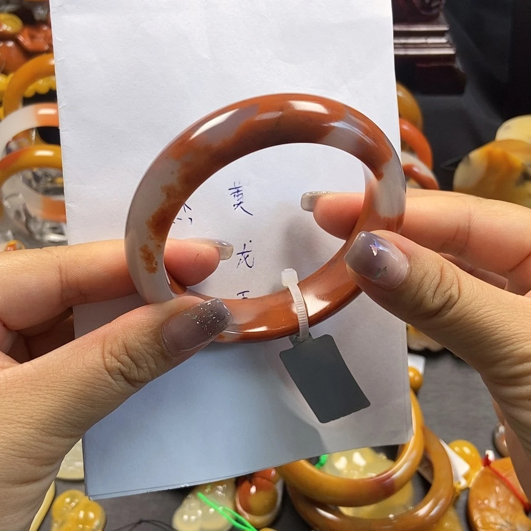 石英质玉（黄龙玉）未镶嵌手镯H