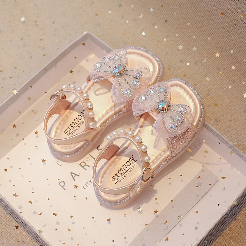 女童凉鞋宝宝夏季洋气新款软底童鞋防滑鞋子女孩公主休闲小童