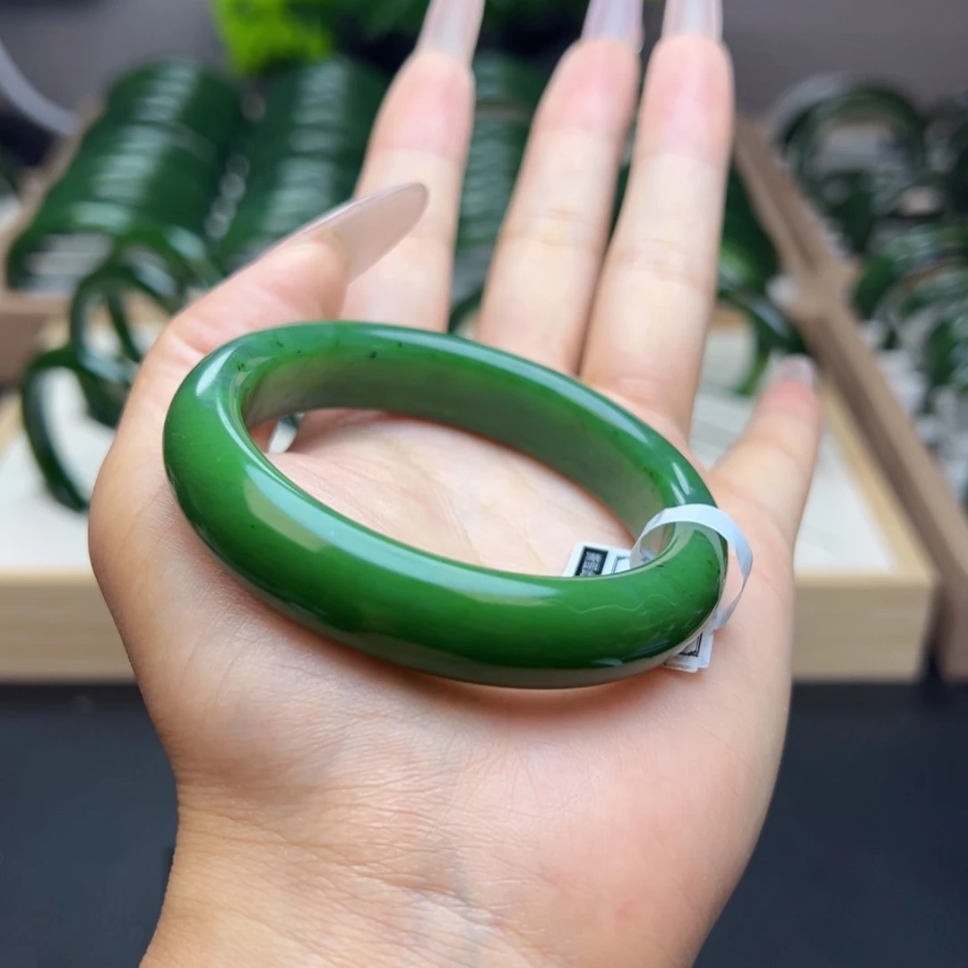 和田玉手镯未镶嵌55