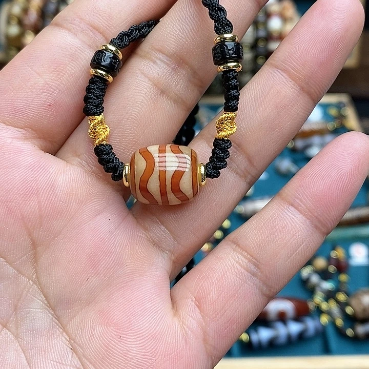 玛瑙/玉髓颈饰合金香**车