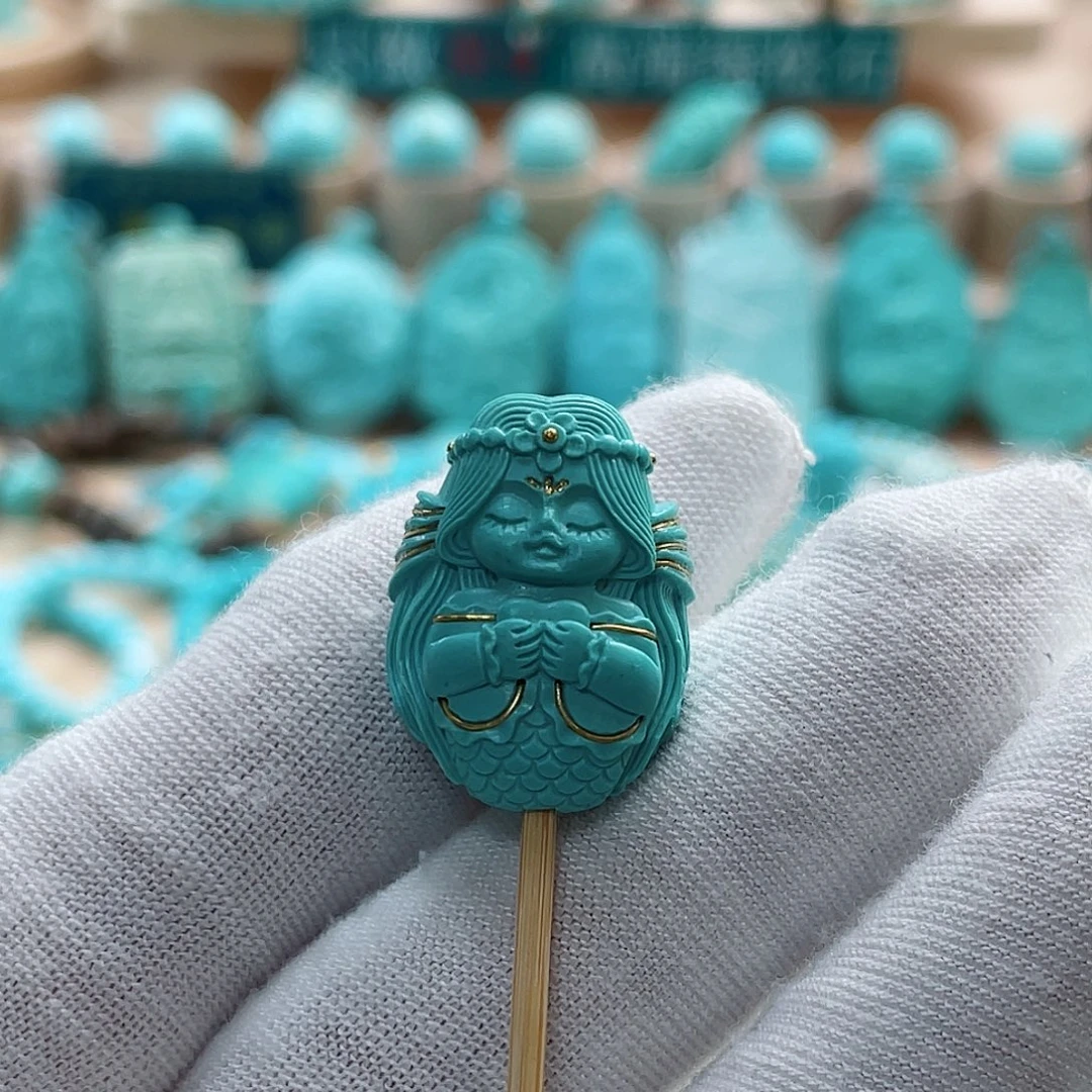 未镶嵌绿松石珠宝奇石