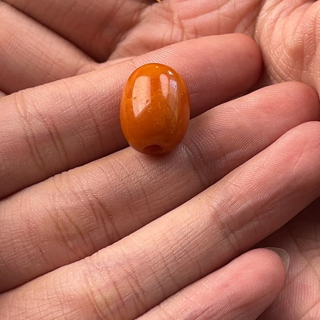 土***妈蜜蜡未镶嵌颈饰老蜜蜡