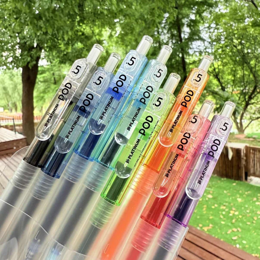 白金 小爱豆新款透明冰透限定 0.5mm 彩色