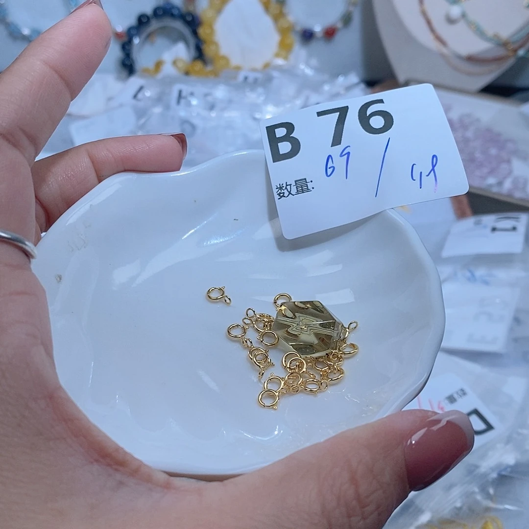 水晶珠宝半成品银S925镶嵌B76