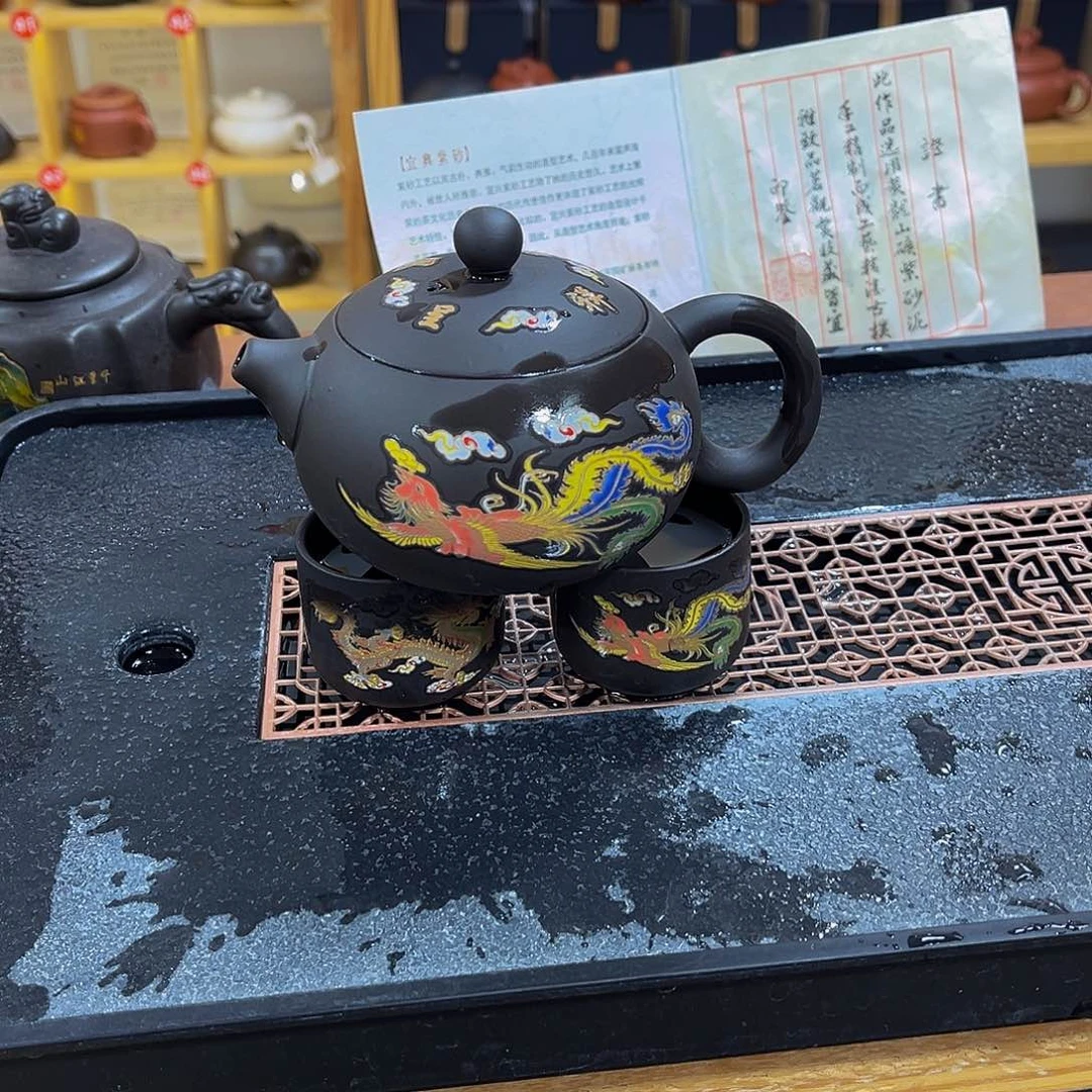 紫砂茶案紫砂壶250cc