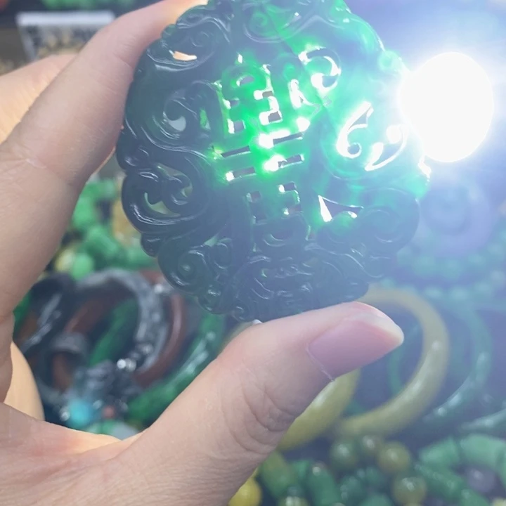未镶嵌翡翠耳饰项链43
