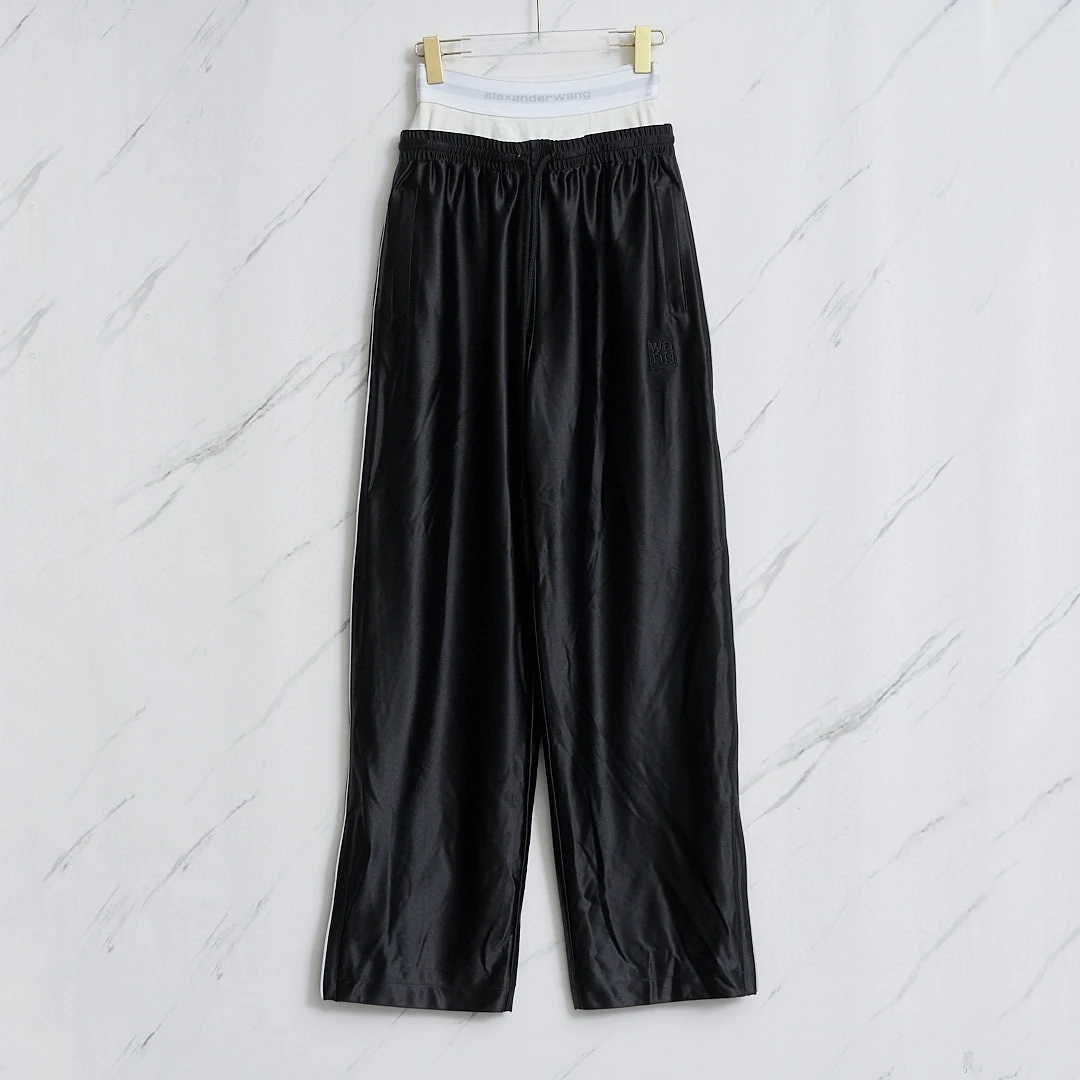 全新未使用  【瑞池女装】Alexander Wang丝质宽松休闲裤/AGGP00570