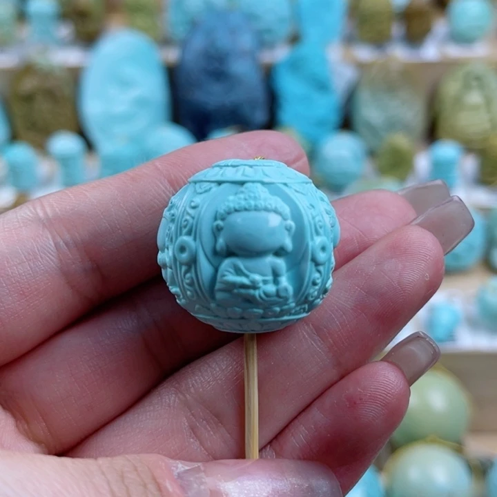 绿松石未镶嵌珠宝奇石24mm