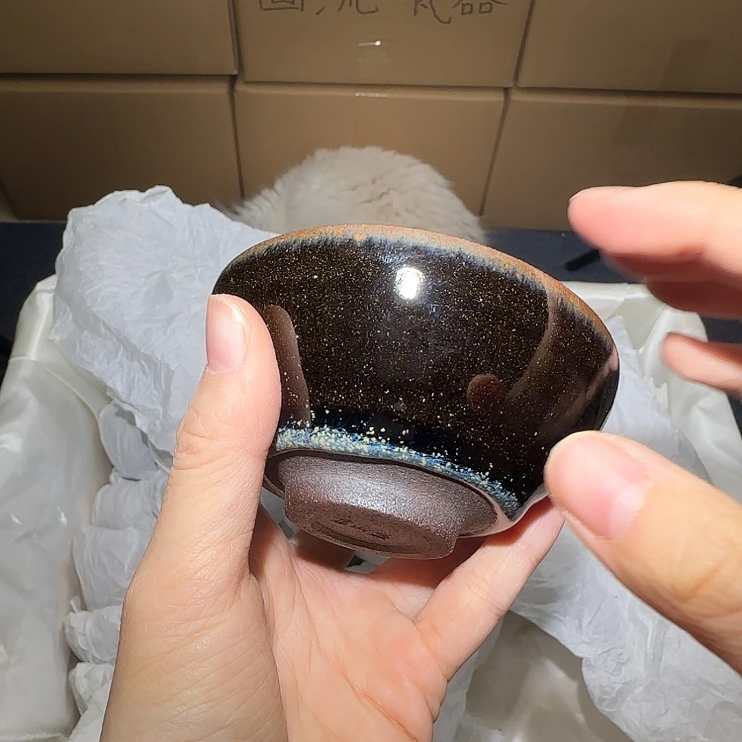 茶盏微瑕建盏，介意勿拍