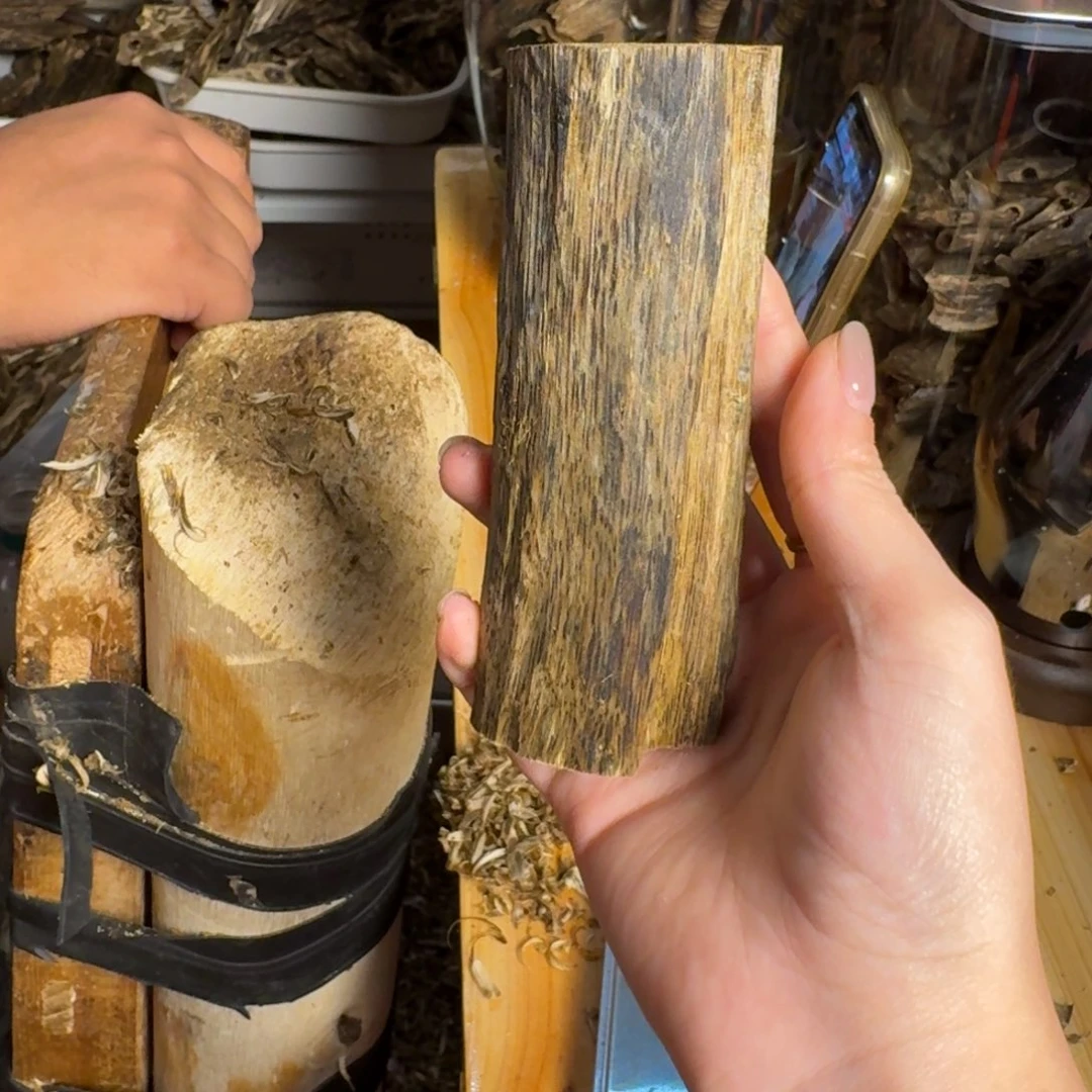 沉香奇楠沉香原料虫漏香58克