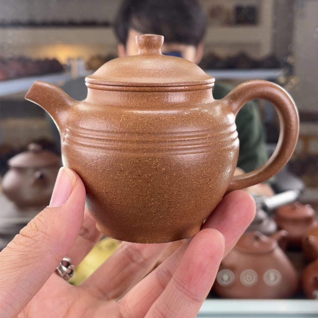 紫砂茶壶150cc黄降坡茶壶