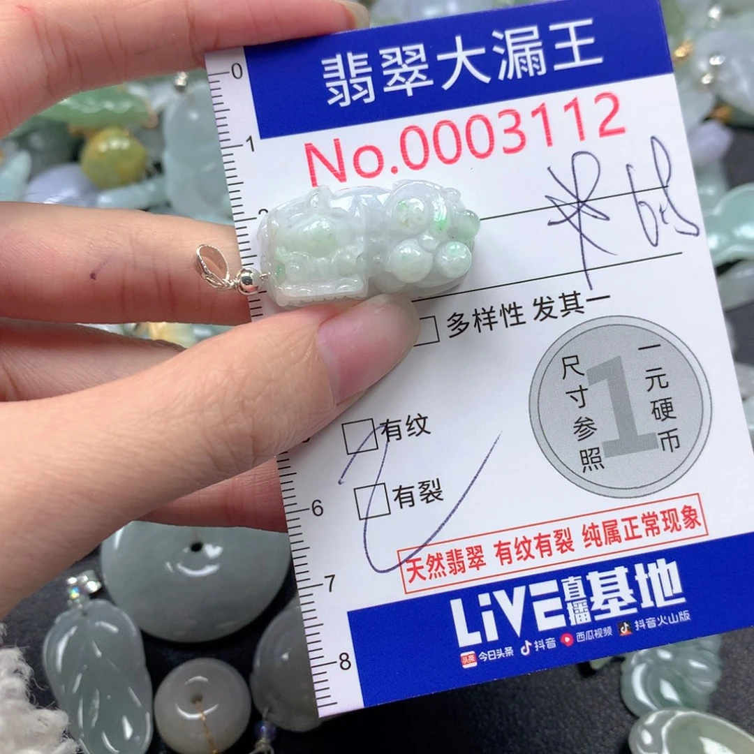 翡翠未镶嵌吊坠(不含链)