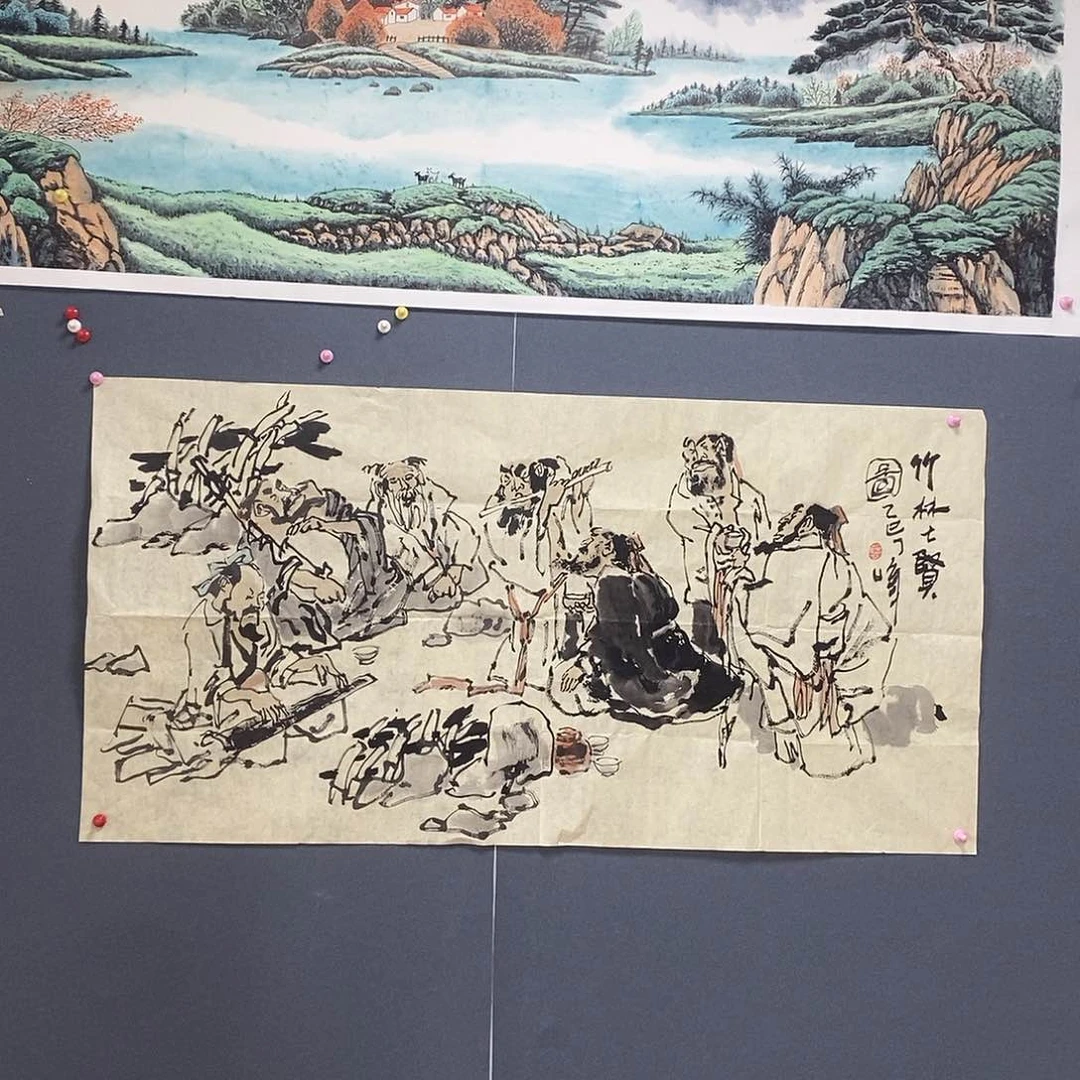 国画丁峰68/138手绘画心