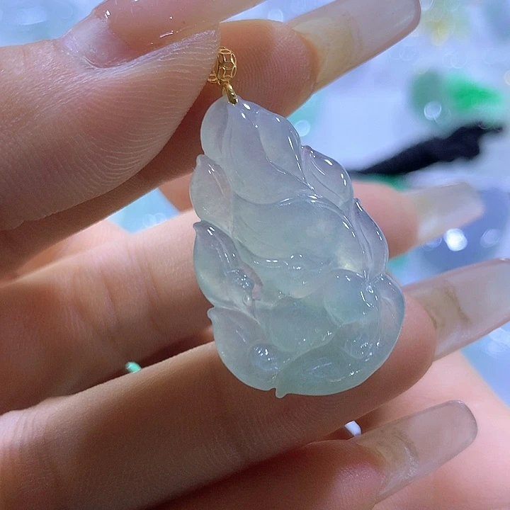 翡翠未镶嵌颈饰天然翡翠A货吊坠