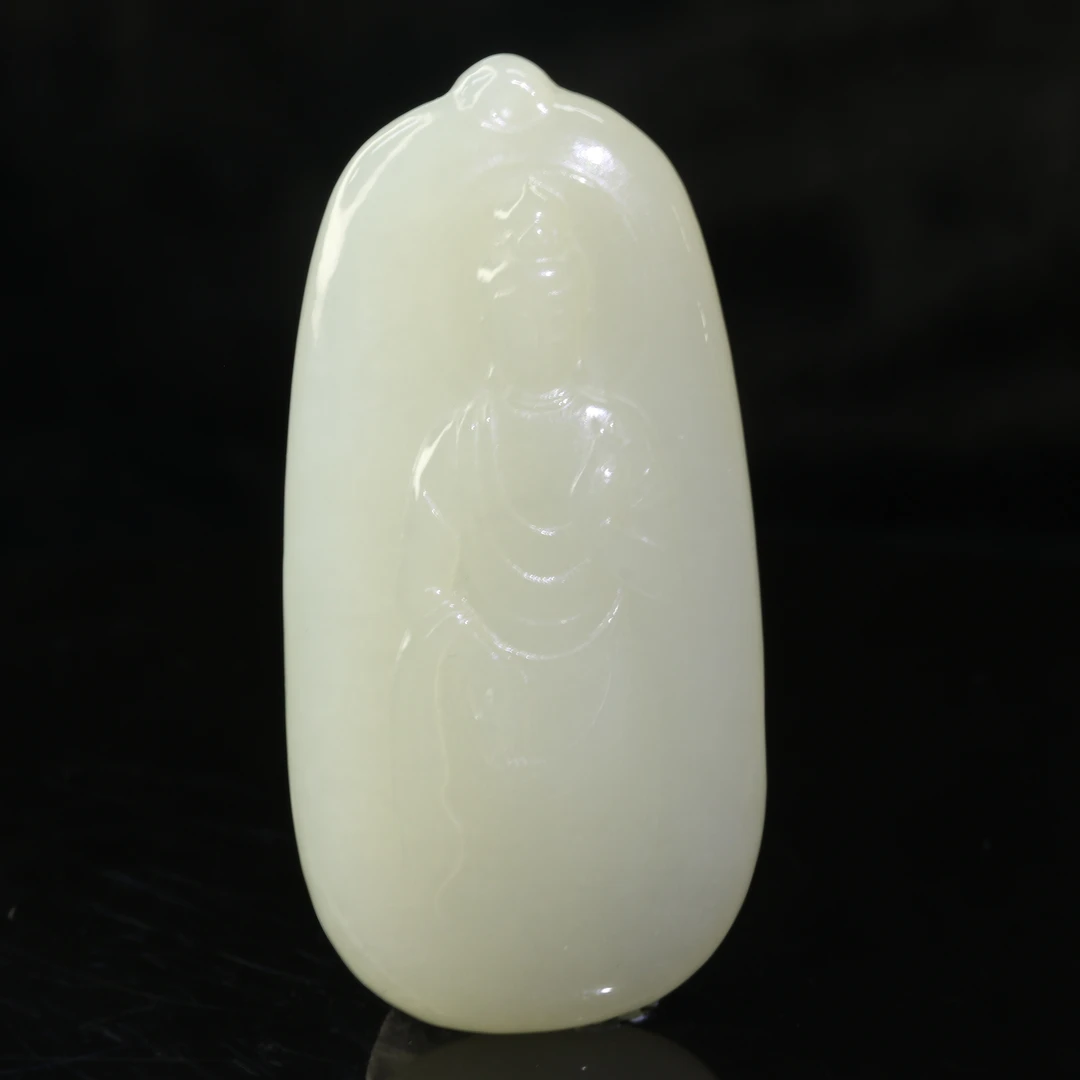 7和田玉蜂蜜水吊坠/400389上海嘉禾拍卖