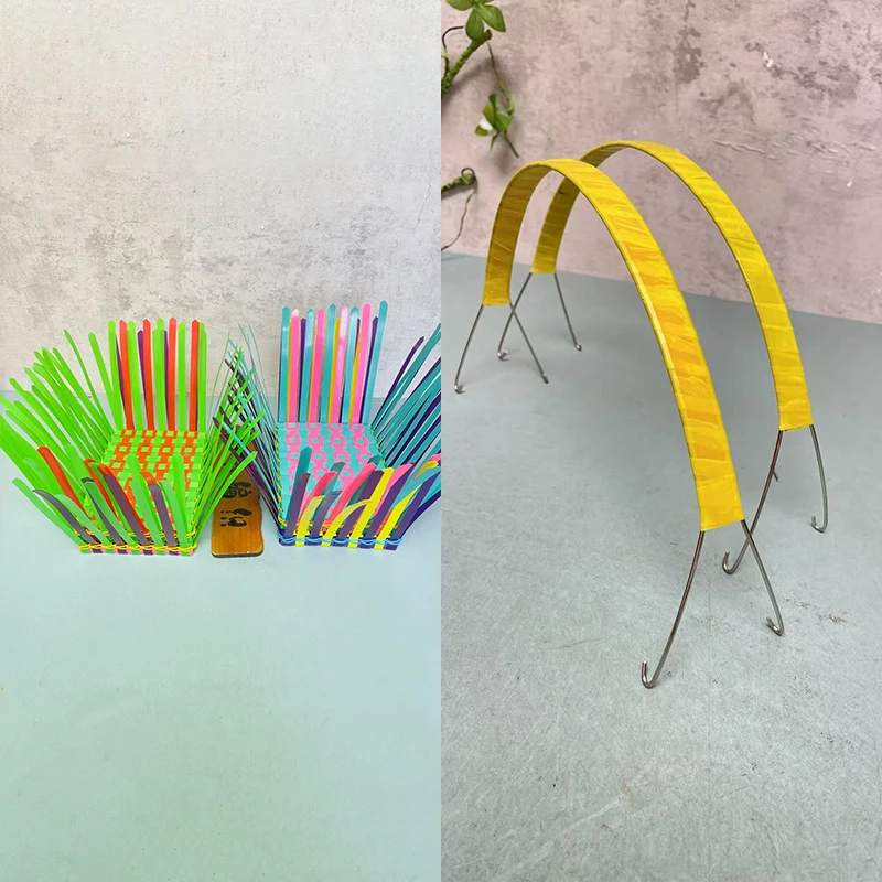 小韦编织 定制半成品圆形长方形混合打底好+塑型