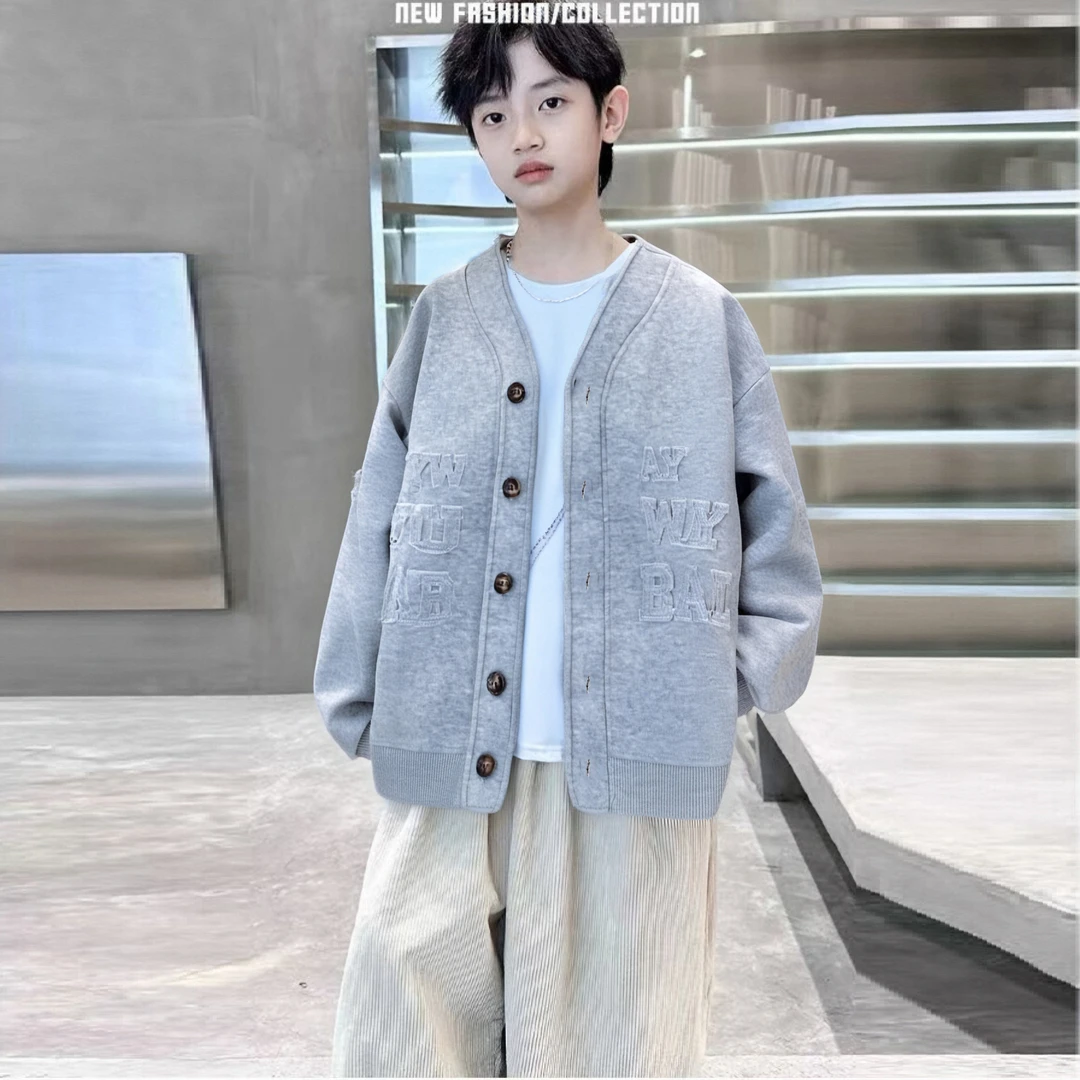 儿童秋装男童外套秋款2025秋季新款卫衣开衫中大童休闲洋气上衣