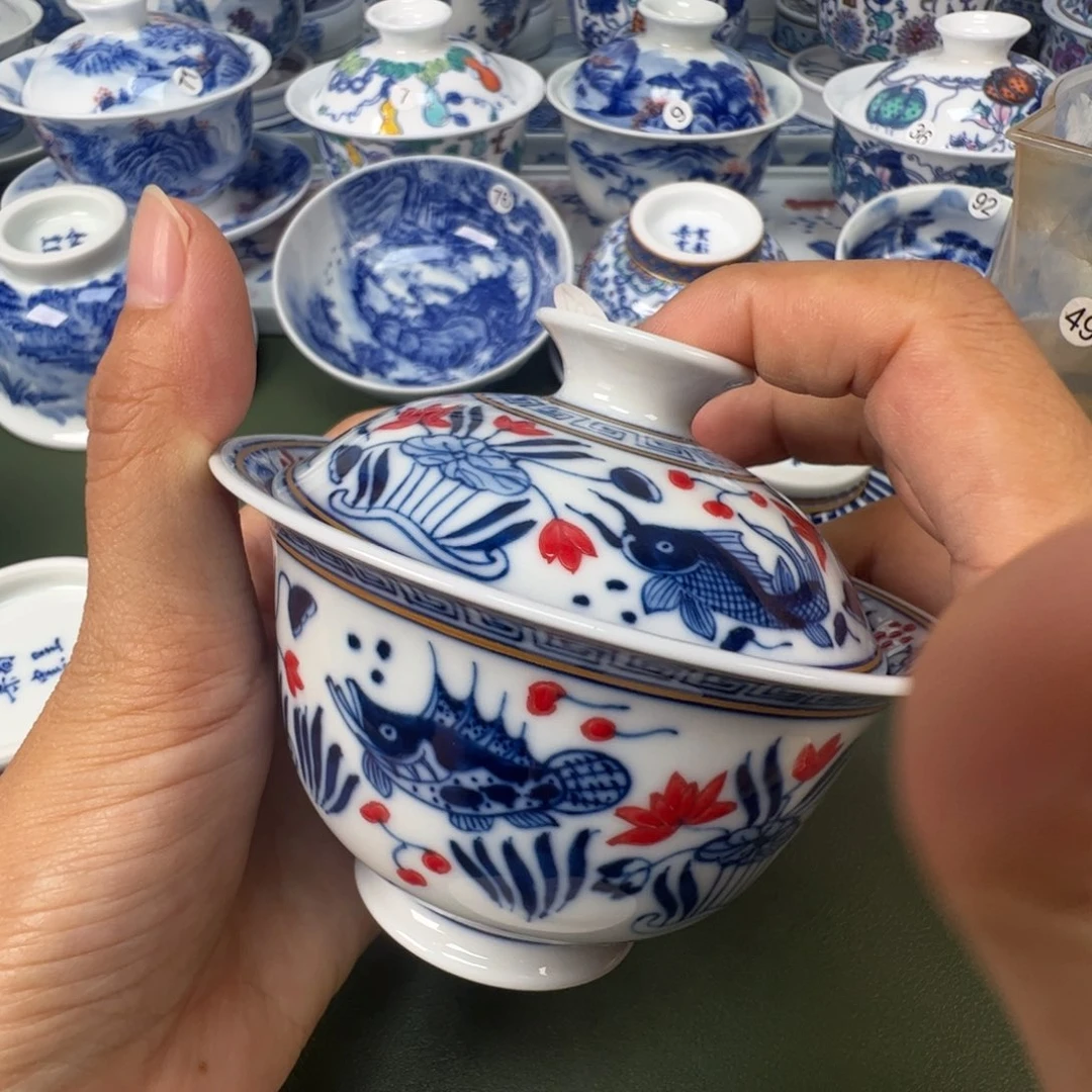 景德镇纯手工纯手绘茶具木木207