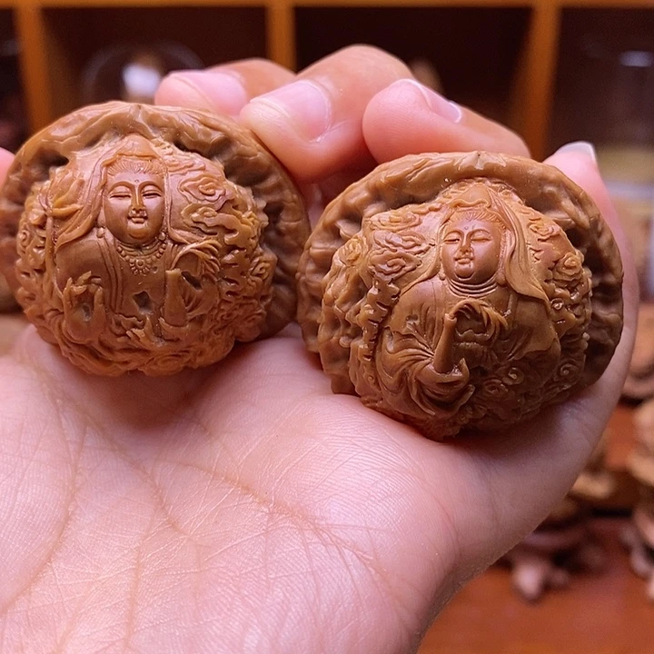 【闪购商品】核桃手串/手链用****1玉龙观音