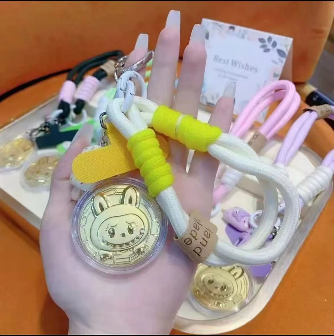 水贝热卖【拉布布小饼】精致钥匙扣手机扣送礼物情人节礼物爆款时尚
